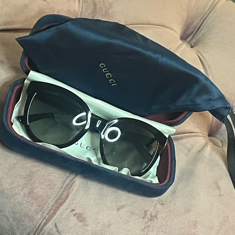 Gucci Black Sunglasses with Case